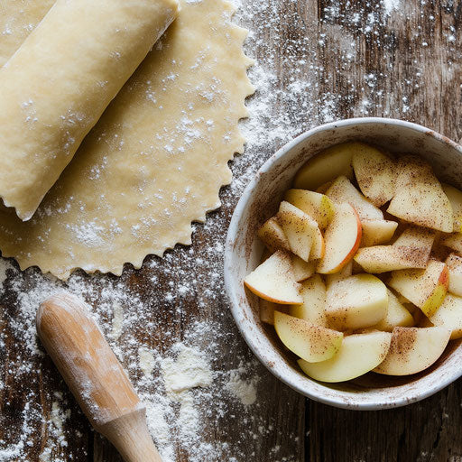 Apple pie preparation