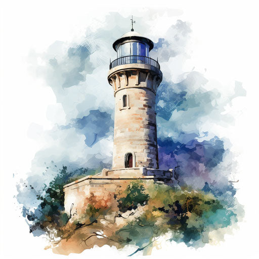 Impressionistic Art style tower clipart