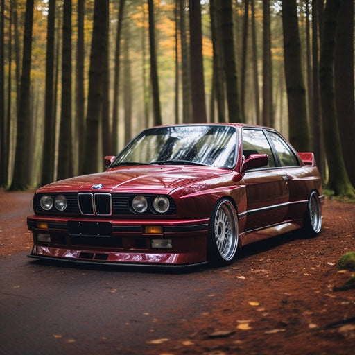 classic Burgundy bmw m3