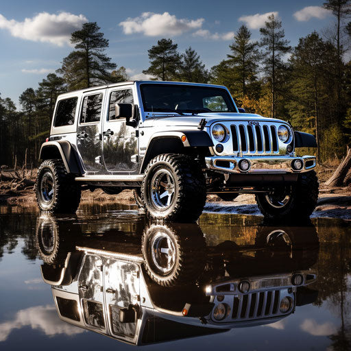 Classic chrome Jeep Wrangler