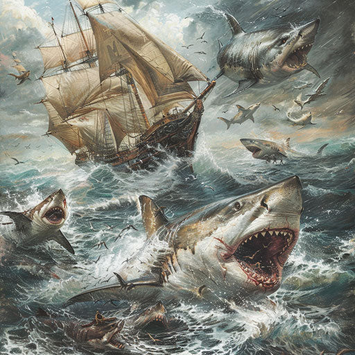 Ancient Sea Legends: Sharks Trail Ancient Mariners
