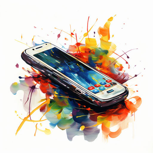 Oil painting style mobile phone