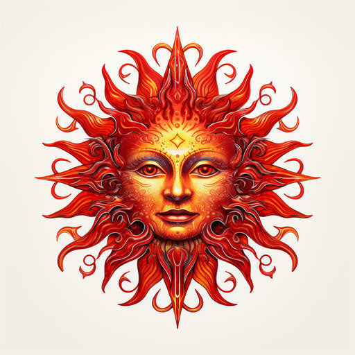 Sun face coloring sheet or sun face, occultism inspired style, light maroon, vintage imagery use, tattoo, folklore inspired, sublime