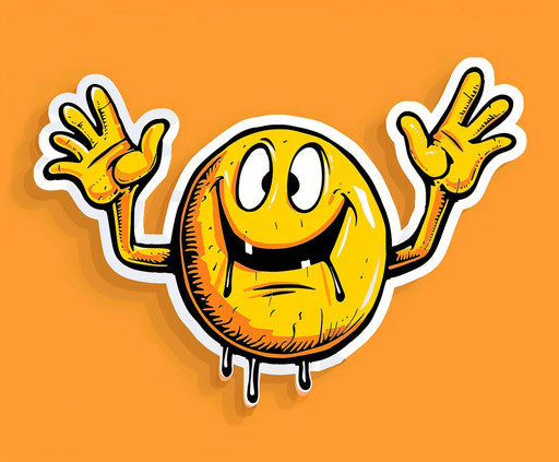 Lively Happy Emoji for Event Invites