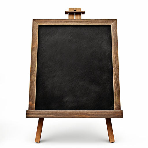 Chalkboard clipart in the style of Chiaroscuro Art, on white background