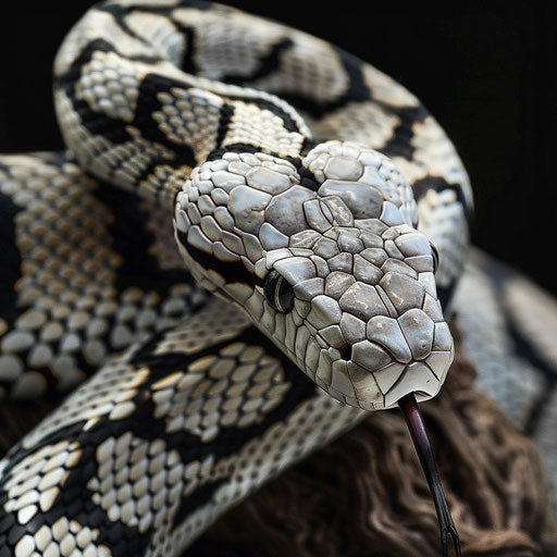 Python with intricate scale patterns