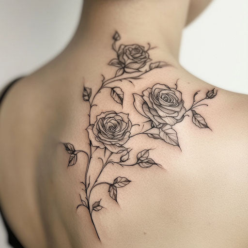 Back Shoulder Tattoo Detailed Tattoo Designs