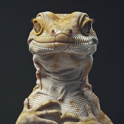 Gecko lizard with a regal pose