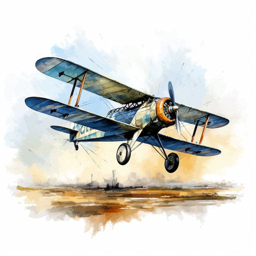 Aerial illustration in the style of oil painting, on a white background