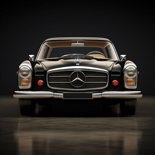 Classic front view of Mercedes Benz