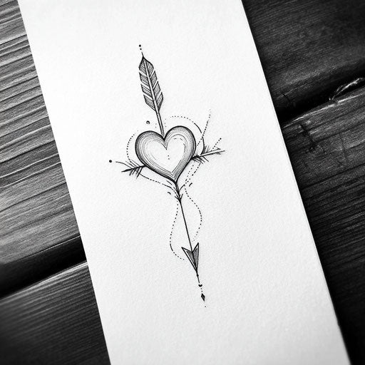 Minimalist tattoo design for small forearms