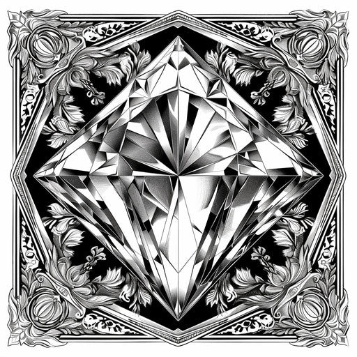 Create with Diamond Coloring Page - Art & Craft