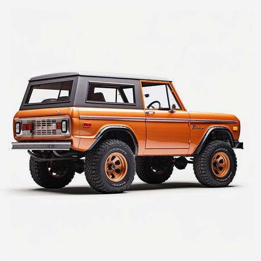 Classic champagne-colored off-road vehicle