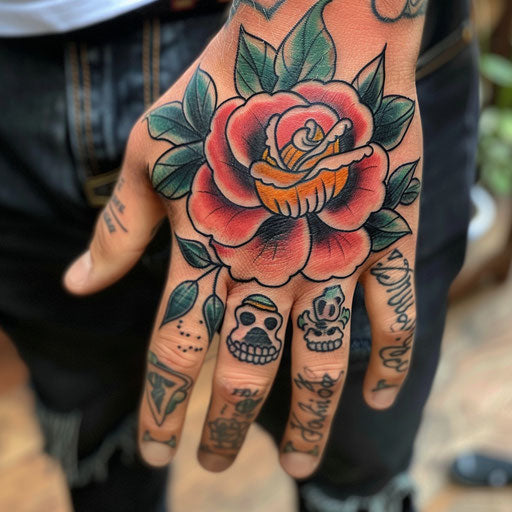 Rose Hand Tattoo Tattoo Flash Pack