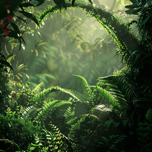 Annelid in a lush setting, in the style of Marsel van Oosten