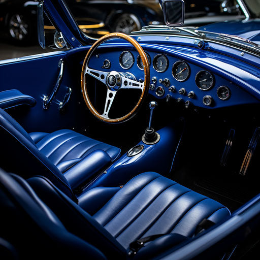 Interior refurbishment of the ac shelby cobra car