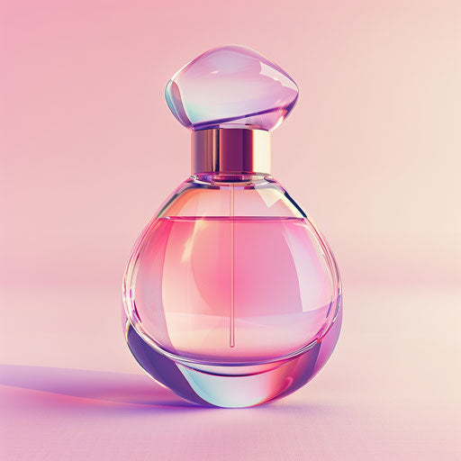 Perfume illustration with photo realistic style and random background