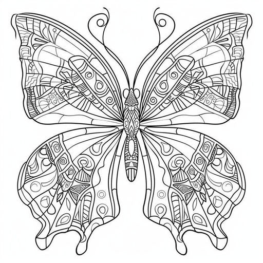 Symmetrical and complex butterfly wings