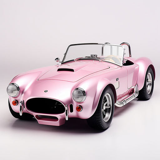 Light pink metallic Shelby Cobra ac car
