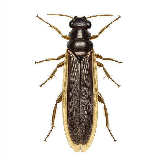 Realistic illustration of a termite, high resolution, isolated
