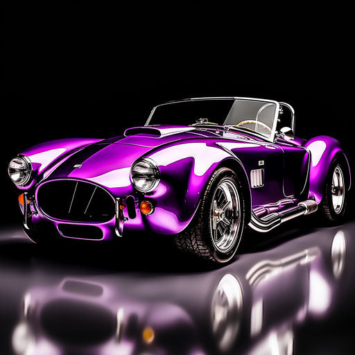 Bright purple ac car Shelby Cobra