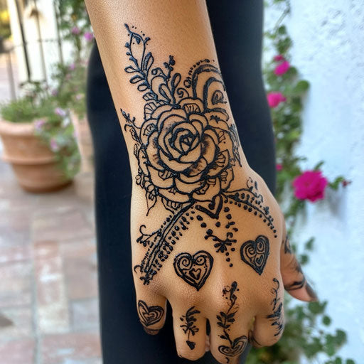Professional Henna Hand Tattoo Tattoo Files
