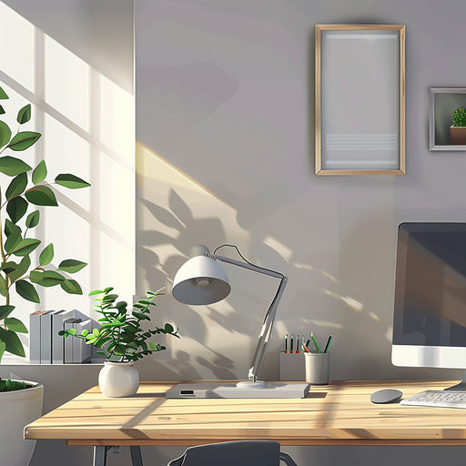 Office clipart with minimal design and subtle shading