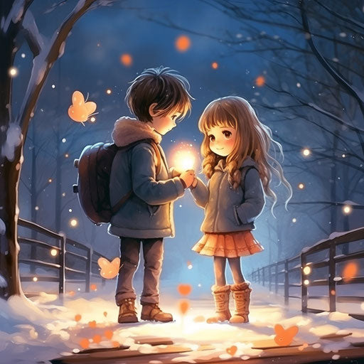 Love and romance, charming sketches and joyful frivolity