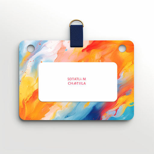 Name tag in Impressionistic Art style