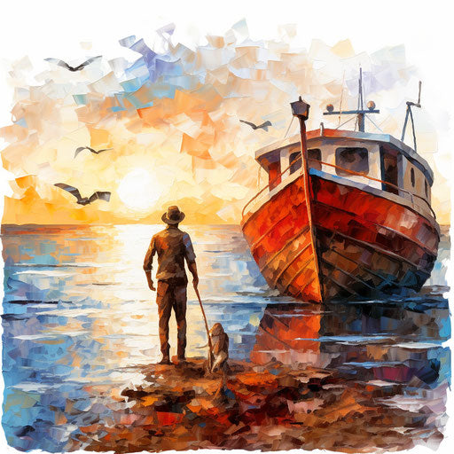 Artwork depicting life in oil painting style