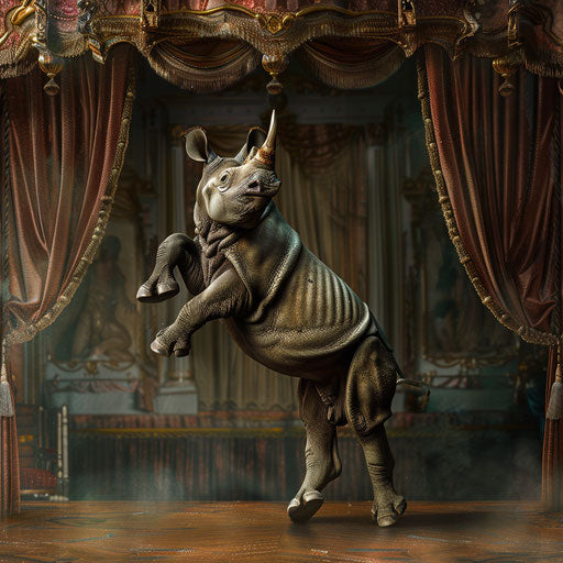 Rhino ballet on grand stage