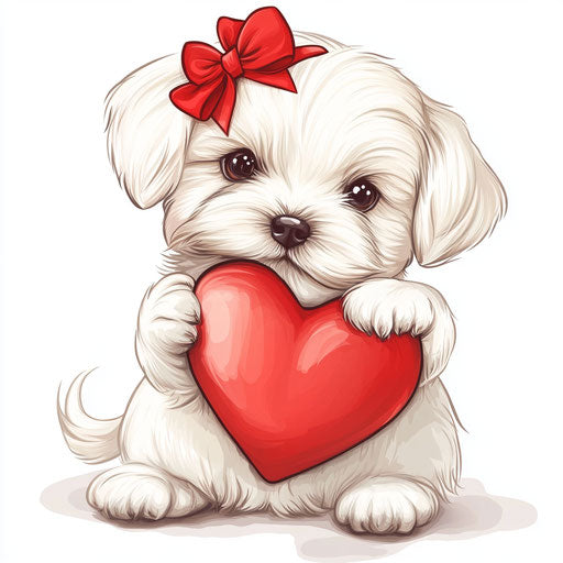 Valentine's Day Puppy
