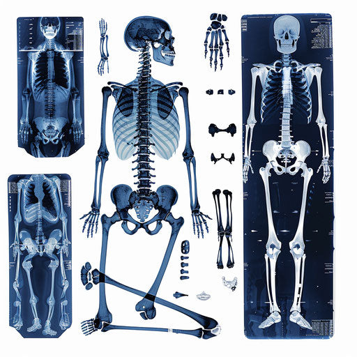 X-ray clipart in a photorealistic style on a white background