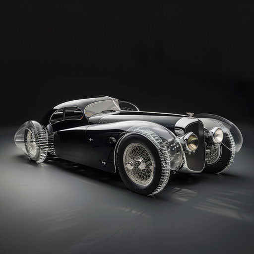 1954 Bentley R Type Continental concept with transparent wheels