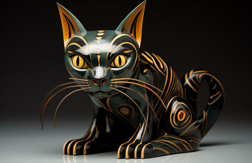 Person cat for sale, in the style of streaked, precise and sharp, nabis 17:11