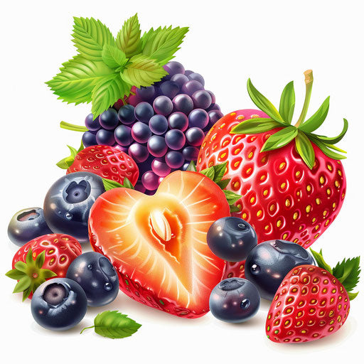 Realistic August clipart on flat white background, high detail, vibrant colors