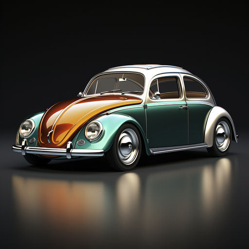 Luxury variant of classic car Volkswagen Beetle with high-end finishes