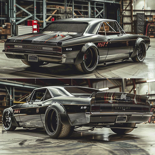 1967 Chevy Bel Air transformed into high-performance racing car with aerodynamic enhancements