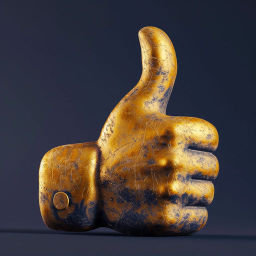 Bold and sculptural thumbs up