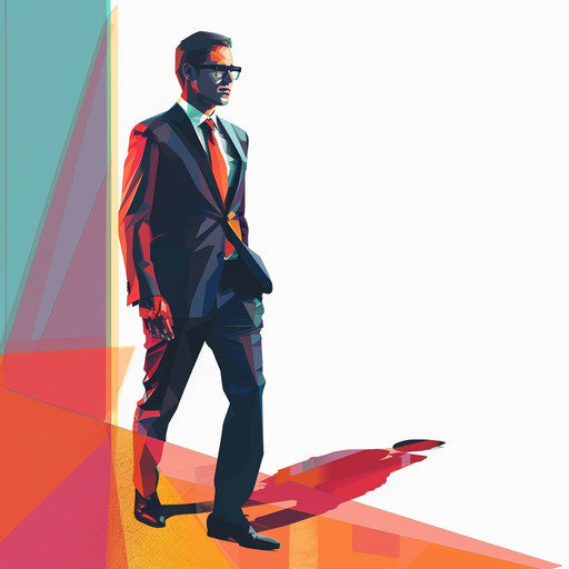 Realistic line leader clipart on white background