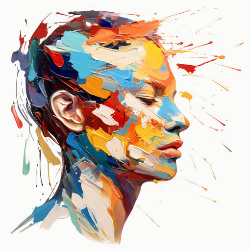 Mind illustration in the style of Oil painting