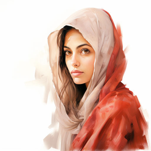 Wedding clipart in the style of Oil painting, on a white background