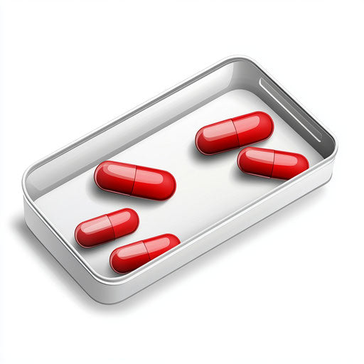 Realistic illustration of a medical pill box