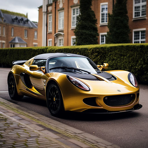 Golden classic Lotus Elise