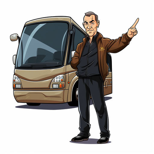 Coach illustration in the style of chiaroscuro art