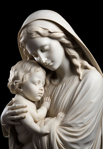 Illustration of the parent and child, renaissance style