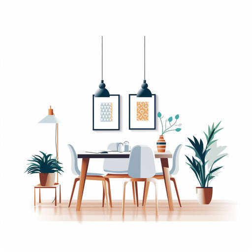 Minimalist style dining room