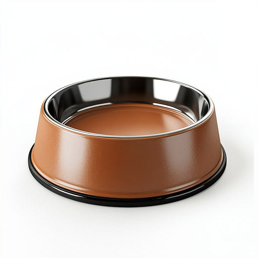 Realistic illustration of a dog bowl, high resolution, isolated