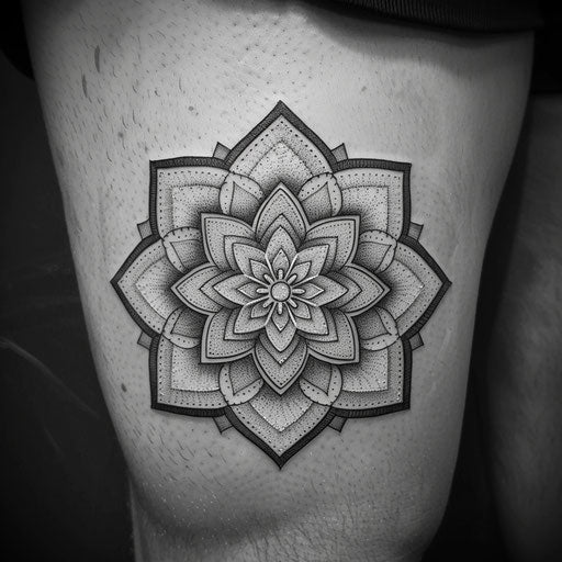 Mandala tattoo symbolizing balance and harmony