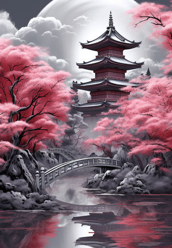 Vibrant Temple Tattoo Design Pack